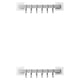 thumbnail image 2 of Cateissary Ganchos autoadhesivos, 6 ganchos de pared, estante de plástico para puerta de baño, estante de cocina, sin taladro, organizador de gris 2Conjunto, 2 of 6