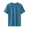 thumbnail image 2 of EliteGoogv T Shirts For Men Short Sleeve Crew Neck Athletic Men Tees Loose Fit Casual Everyday Men Tops Quick Dry Summer Men Workout Shirts Green 4XL, 2 of 4