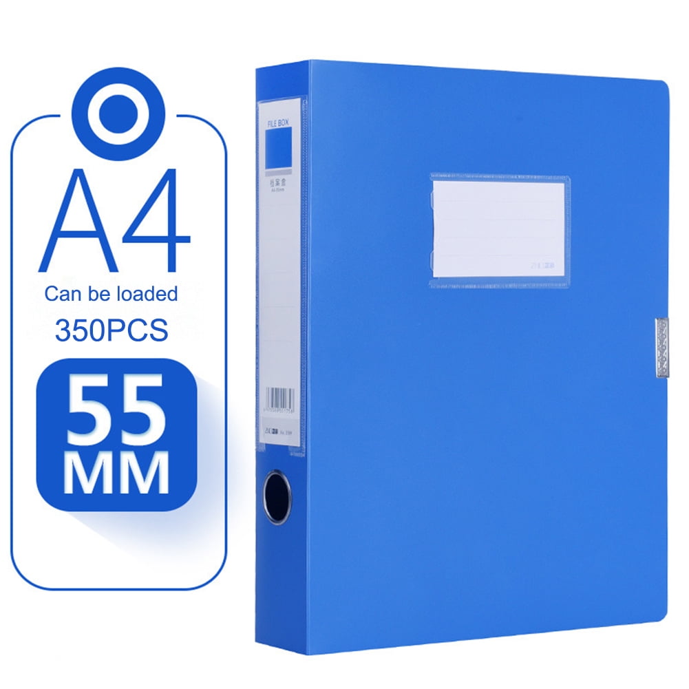 Portable A4 Document File Box 3.5cm Storage Bag Files Folder