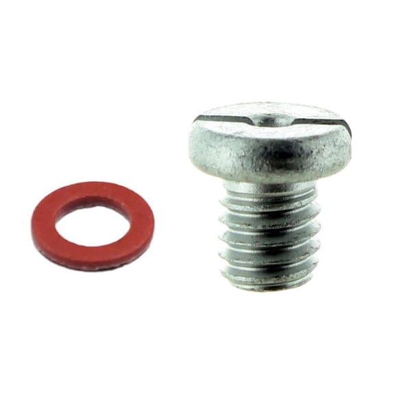 Slot Head Lower Unit Drain Fill Plug Screw & Gasket Kit Fits for Yamaha Outboard
