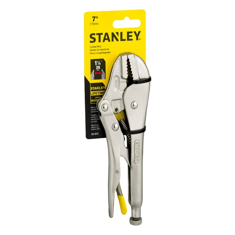 STANLEY 84-810 7.5-Inch MaxSteel Straight Jaw Locking Pliers
