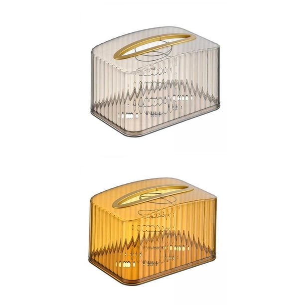 Caja Dispensadora de Pañuelos Rectangular de 2 Piezas, Suministros para El Hogar, Organizador de Toallas de Papel a Prueba de Polvo, Cubierta y Sunnimix Servilletero facial