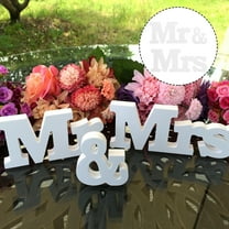 LEORX Wedding Table Centerpieces for Reception Sign 1Set White PVC