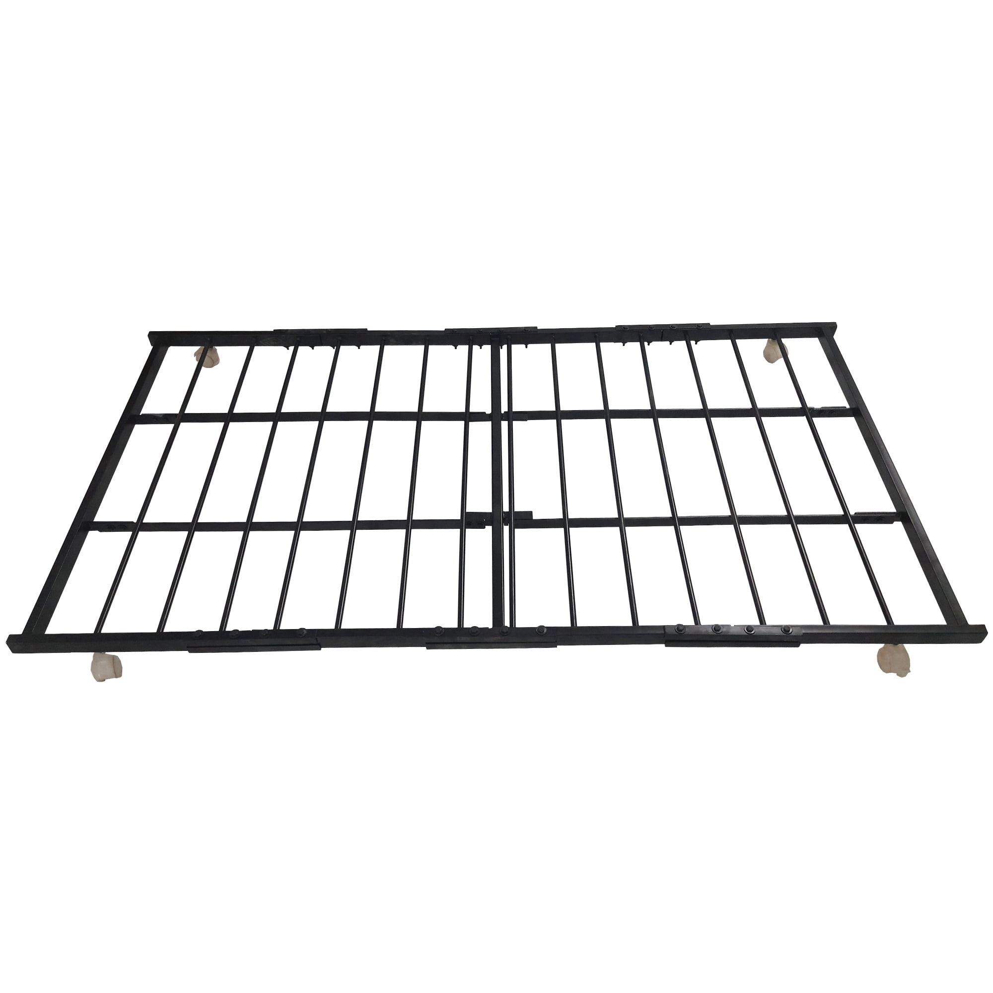 Febtech Metal Roll out Trundle Bed Frame, Twin Size Metal Trundle Bed