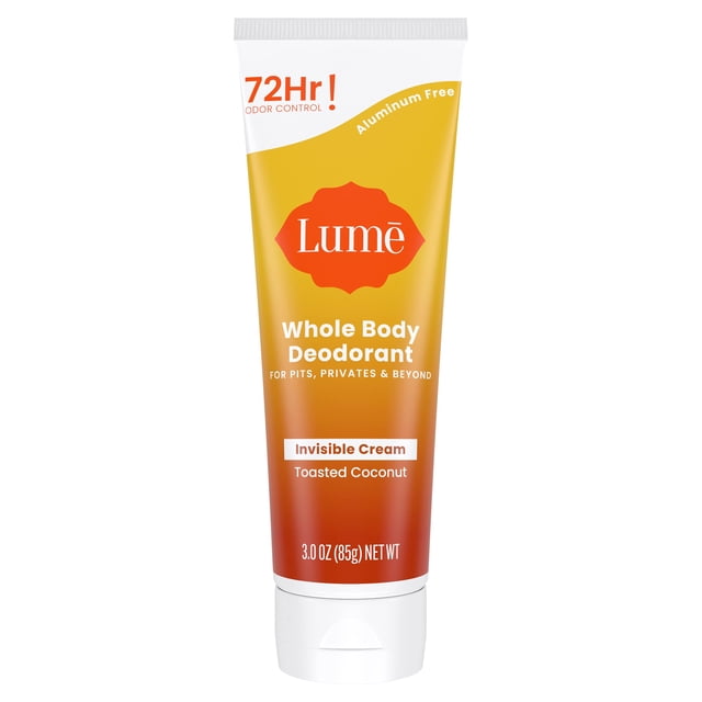 Desodorante Lume Crema invisible para todo el cuerpo, 90 ml, coco tostado