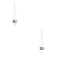 thumbnail image 2 of Inteprter Maceta colgante de ganchillo de yute Luz transmisible Degradable Perchas para plantas de ahorro de agua Cesta de ganchillo de yute 160g cesta 160g 101.6 cm 2piezas, 2 of 6