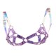 thumbnail image 3 of de arnés Punk para mujer, cinturones de cintura ajustables, arnés corporal para el pecho, correas, disfraz de juego de rol, ropa para 紫色 + 镭射 Soledad jaula sujetador arnés bralette, 3 of 8