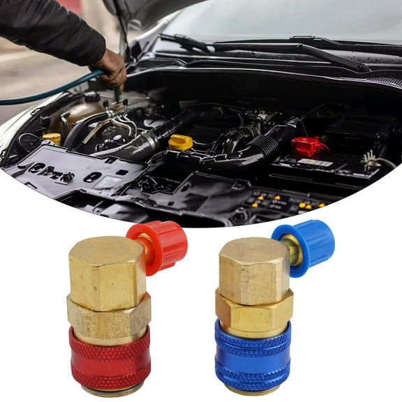 Huanke-for R134A Quick Connector Adapter Coupler Auto A/C Manifold Gauge Low High AC HVAC