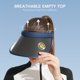 thumbnail image 5 of Gorra superior vacía Mujeres Hombres UV Guard Sombrero de ala ancha, 5 of 8