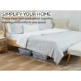 thumbnail image 3 of Rubbermaid 68 Qt Under the Bed Wheeled Storage Container w/ Lid, Clear 2 Pack, 3 of 7