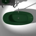 thumbnail image 7 of Anzzi  Ember 5.4 ft. Man-Made Stone Center Drain Freestanding Bathtub in Deep Red, 7 of 7