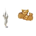 thumbnail image 1 of Figura decorativa,Escultura de plumas para escritorio,oficina,decoración del hogar,Figura decorativa de escritorio para decoración de mesa del hogar,Figura de escritorio,Figura de cerdo de la, 1 of 8