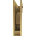 thumbnail image 4 of 9"W x 36"D x 36"H Thin Alma Rough Cedar Woodgrain TimberThane Corbel, Primed Tan, 4 of 6