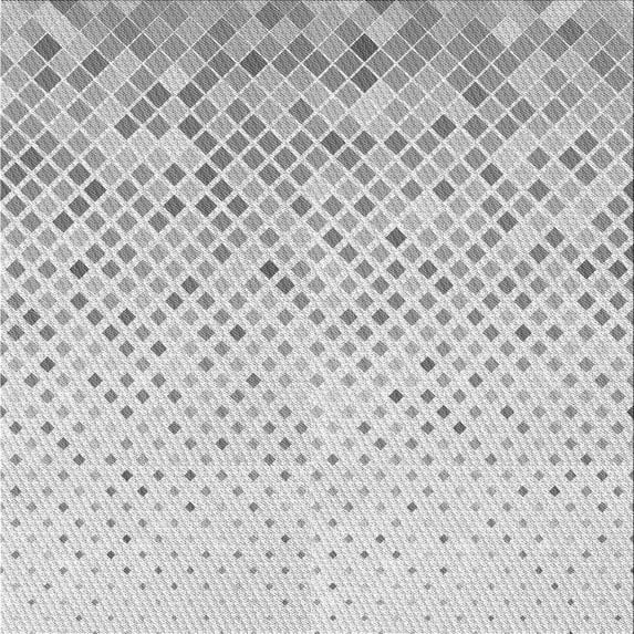 Ahgly Company Machine Washable Indoor Square Transitional Platinum Gray Area Rugs, 7' Square