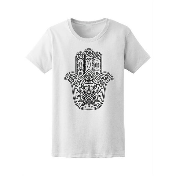 Hamsa Hand Paisley Mandala Tee Women's -Image by Shutterstock