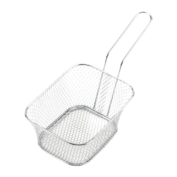 Cesta para freidora, cesta para papas fritas, herramienta de cocina portátil multiusos, plancha para alimentos L
