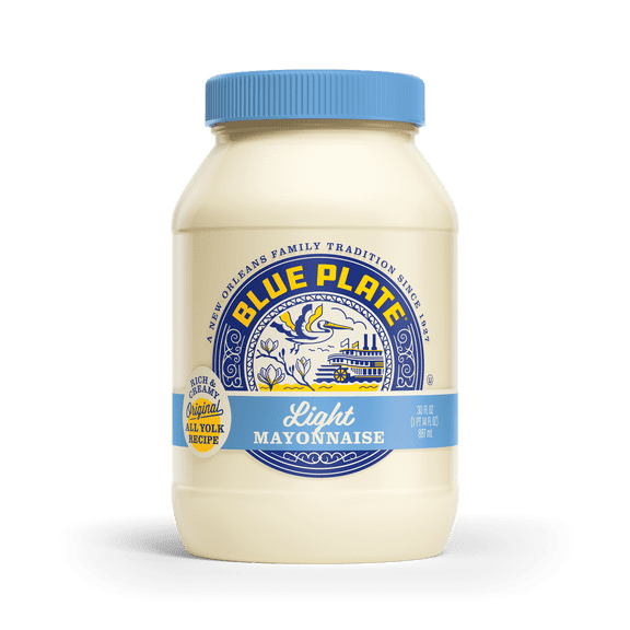 Blue Plate Light Mayonnaise, 30 fl oz Jar