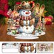 thumbnail image 5 of Decoraciones Escritorio 5D DIY Diamante Arte Mesa Kit Adornos Acrílico Navidad Invierno Muñeco Nieve para La Oficina en El, 5 of 9
