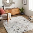 thumbnail image 2 of BoutiqueRugs Cavetown Abstract High Pile Marble Area Area Rug - Ivory, Beige, Tan - 2' x 2'11", 2 of 7