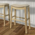 thumbnail image 6 of New Ridge Home Goods 31" Saddle Bar-Height Stool Natural, 6 of 12