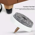 thumbnail image 3 of Felt Nail, Movable Screw Furniture Feet Nail, For Table Cabinet Sofa Dressing Table, 3 of 8