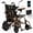 Leopard Brown, variant on Arshin Electric Wheelchairs for Adults 20+ Miles Range,Silent Electric Wheelchair Lightweight Foldable with 360°Joystick,All Terrain Dual Motors,286+ lbs Capacity(Black)