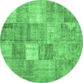 thumbnail image 1 of Ahgly Company Indoor Round Abstract Emerald Green Contemporary Area Rugs, 8' Round, 1 of 4