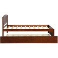 thumbnail image 5 of Twin Size Platform Bed Wood Bed Frame with Trundle, 5 of 9