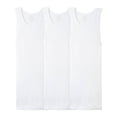 thumbnail image 1 of Camiseta Fruit of the Loom para Hombre Camiseta Interior Algodón Sustentable Blanca 3 Piezas Talla 2EG, 1 of 4
