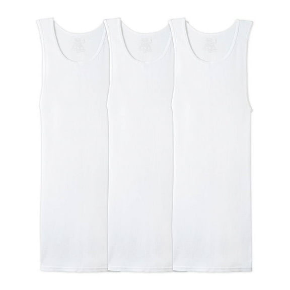 Camiseta Fruit of the Loom para Hombre Camiseta Interior Algodón Sustentable Blanca 3 Piezas Talla 2EG