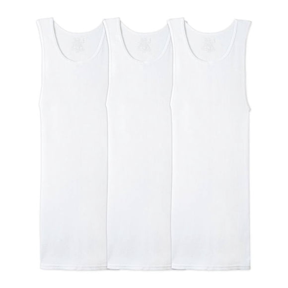 Camiseta Fruit of the Loom para Hombre Camiseta Interior Algodón Sustentable Blanca 3 Piezas Talla 2EG