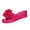 Hot Pink, variant on Ladies Fashion Flower Thick Bottom Wedge Heel Slides Non Slip Fish Mouth Sandals Slip on Comfort Outdoor Beach Boho Slippers Black 5.5(36)