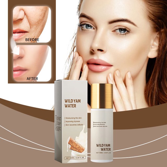 Dioscorea Opposita Tónico Hidratante | Esencia facial hidratante para mujer | Extracto de ñame salvaje | Reducción de arrugas | Cuidado Equilibrante y Blanqueador | Uso refrescante para el cuerpo y