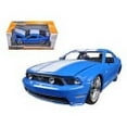 thumbnail image 2 of Jada 1:24 Scale 2010 Ford Mustang GT Black with Red Stripes Diecast Model Car(Selections May Vary), 2 of 2