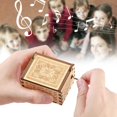 thumbnail image 4 of Caja de música de madera, respetuosa con el medio ambiente, saludable, duradera, fácil de operar, caja de música de madera tallada, exquisita única para nios para regalos de LYUMO Cajas Musicales, 4 of 6