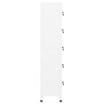 thumbnail image 3 of vidaXL Locker Cabinet White 38x40x180 cm Steel, 3 of 5