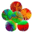 thumbnail image 1 of MasteelfCA 1 Set of 10pcs 60MM Colorful Stringy Ball Silicone Bouncing Fluffy Jugging Ball Stress Relief Ball（Colorful）, 1 of 7