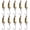 Gold, variant on Slccxzc 10pcs Micro Metal Fishing Spoon Lures Set Spinner Baits for Freshwater Fishing