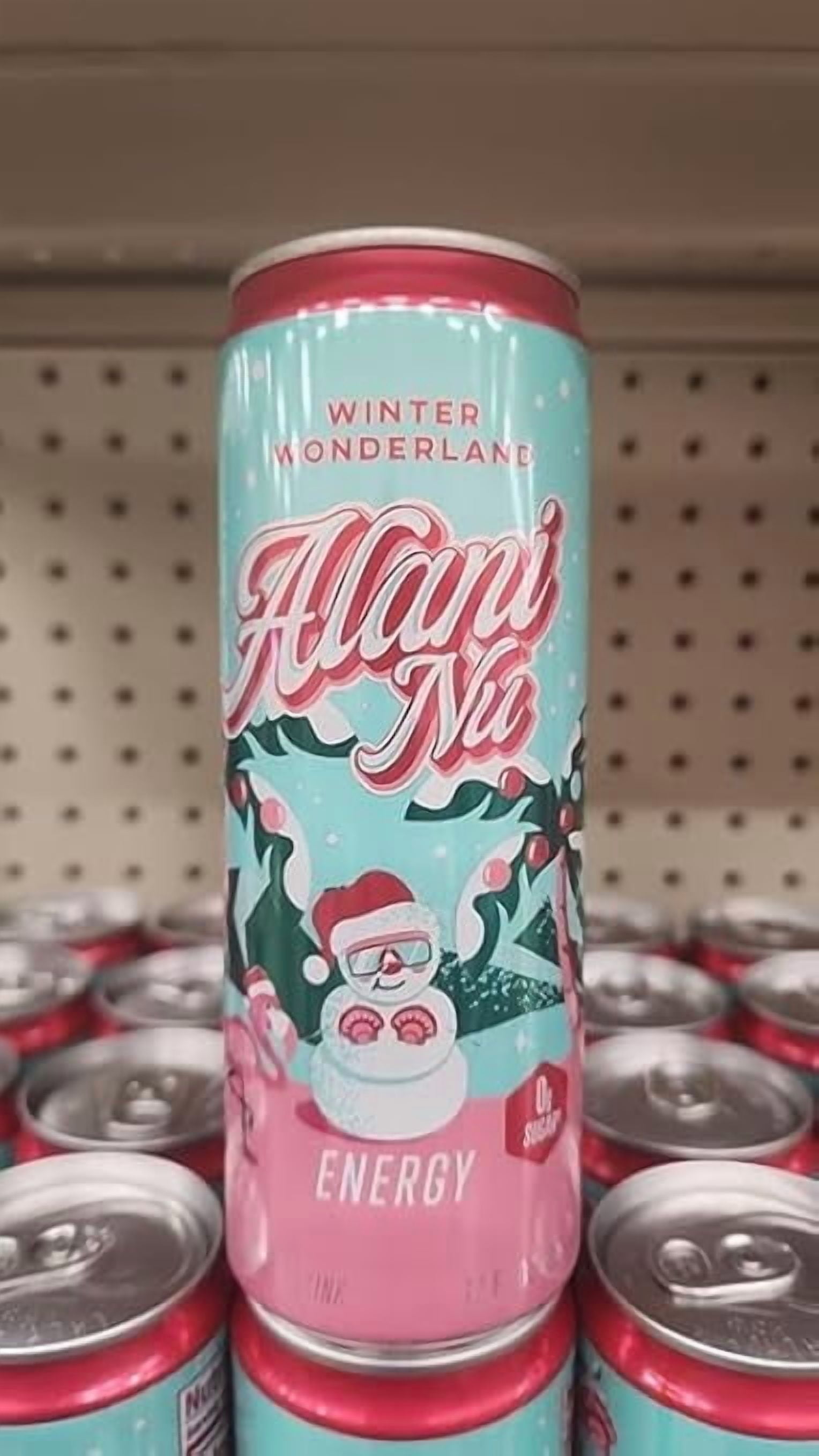 New Alani Energy Drinks Winter Wonderland Flavor Sugar-Free, Low-Calorie, Energy Boost Drink 12 fl oz (Pack of 6)