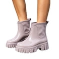 thumbnail image 2 of Miqool Womens Rain Boots, Waterproof Platform Rubber Chelsea Rainboots, Comfortable Short Ankle Garden Boots for Outdoor Work, 2 of 7