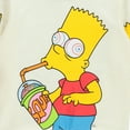 thumbnail image 5 of The Simpsons Boys Bart Simpson Brain Freeze Pullover Hoodie Bart Sizes 4-18 Ivory, 5 of 7