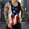 thumbnail image 5 of HCNTES Mens Graphic Tank Tops Sleeveless Muscle Shirts Beach Hawaiian Patriotic Tank Tops(Grey,M), 5 of 6