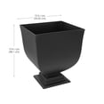 thumbnail image 3 of TierraVerde Hourglass Planter Urn Slate 15" H, 3 of 6