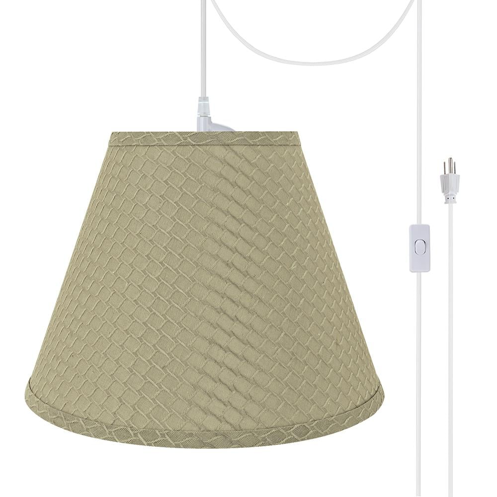 Aspen Creative 7262421 OneLight PlugIn Swag Pendant Light Conversion