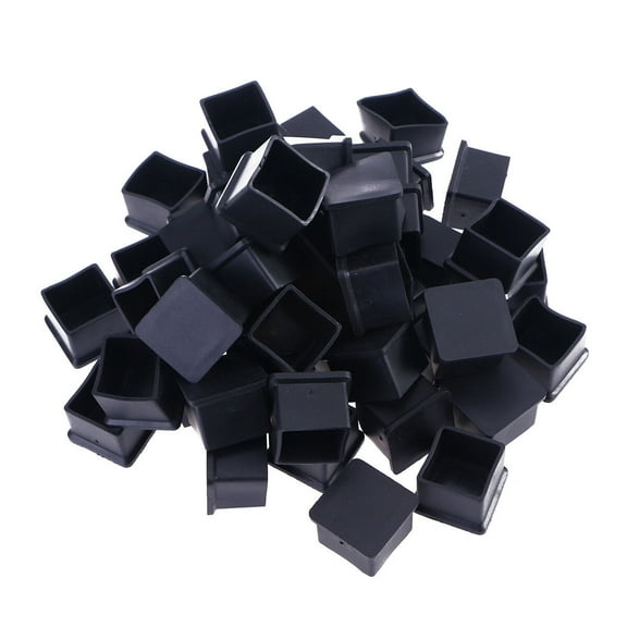 CIMAXIC 50Pcs Rubber Chair Leg Caps re Feet Pads Black Table Floor Protectors