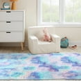 thumbnail image 3 of ANMINY Area Rug Luxury Shaggy Soft Plush Bedside Rug Indoor Non-Slip Shaggy Carpet Floor Rugs Tie-Dyed Rainbow, 3 of 5