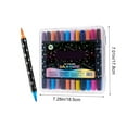 thumbnail image 3 of NWOKYZGH High-brightness Two-color Glitter Marker Pen Overstriking Pearlescent Glitter Pen Student Notebook Fluorescent Marker Pen 60ml, 3 of 6
