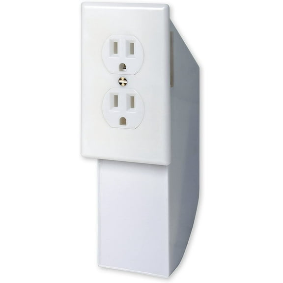 Meridian Point White Hidden Wall Outlet Safe Electrical Outlet