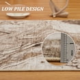 thumbnail image 5 of Boho Modern Abstract Area Rug 10x13 Machine Washable, Non-Slip Backing, Soft Low Pile Faux Wool Carpet for Living Room Home Office, 5 of 9
