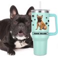 thumbnail image 3 of French Bulldog Gift for Dog Owner,40oz French Bulldog Tumbler with Handle Insulated Reusable Stainless Steel Travel Water Bottle (Color 3), 3 of 6